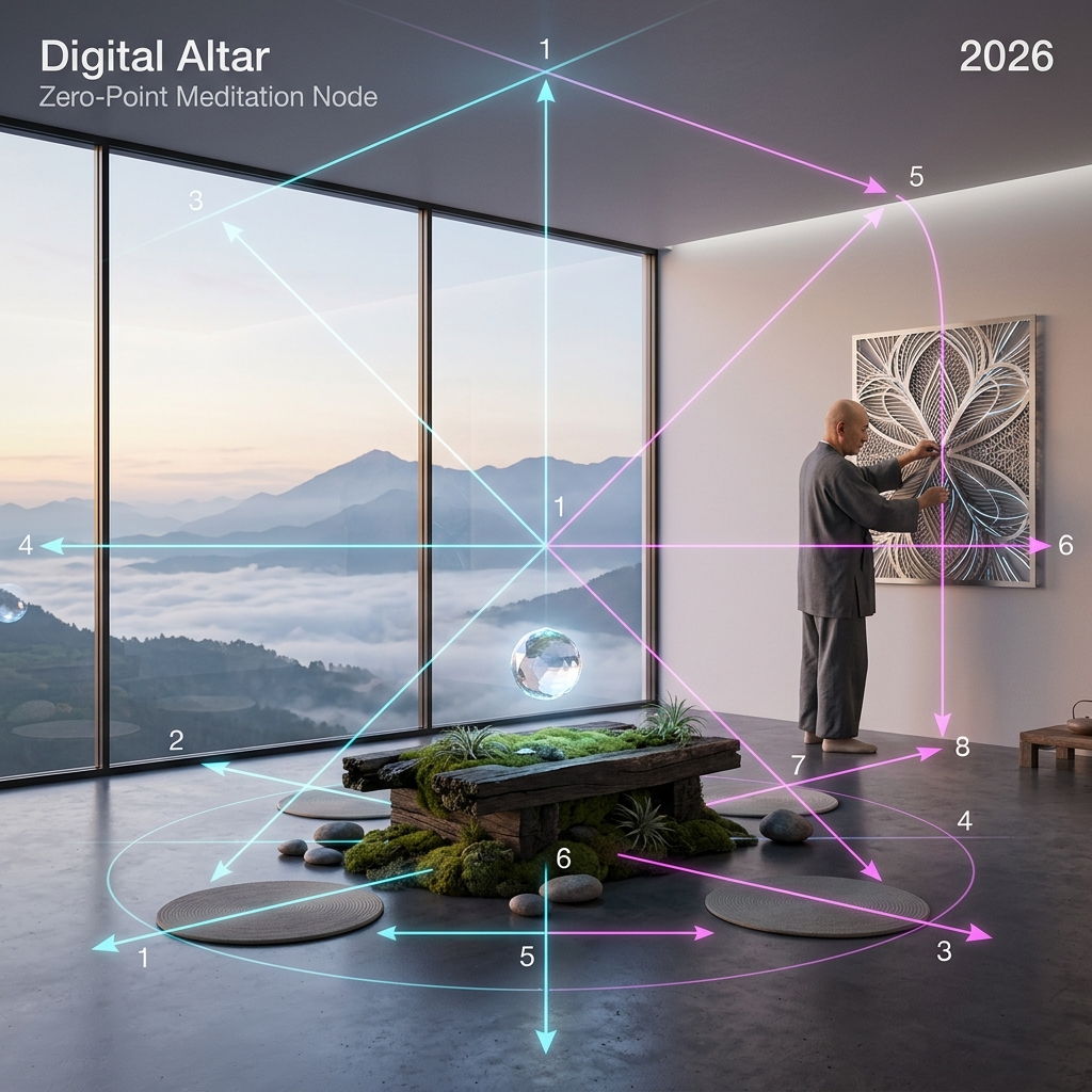 Biophilic Altar Design: The Forensic Geometry of Zero-Point Meditation Nodes